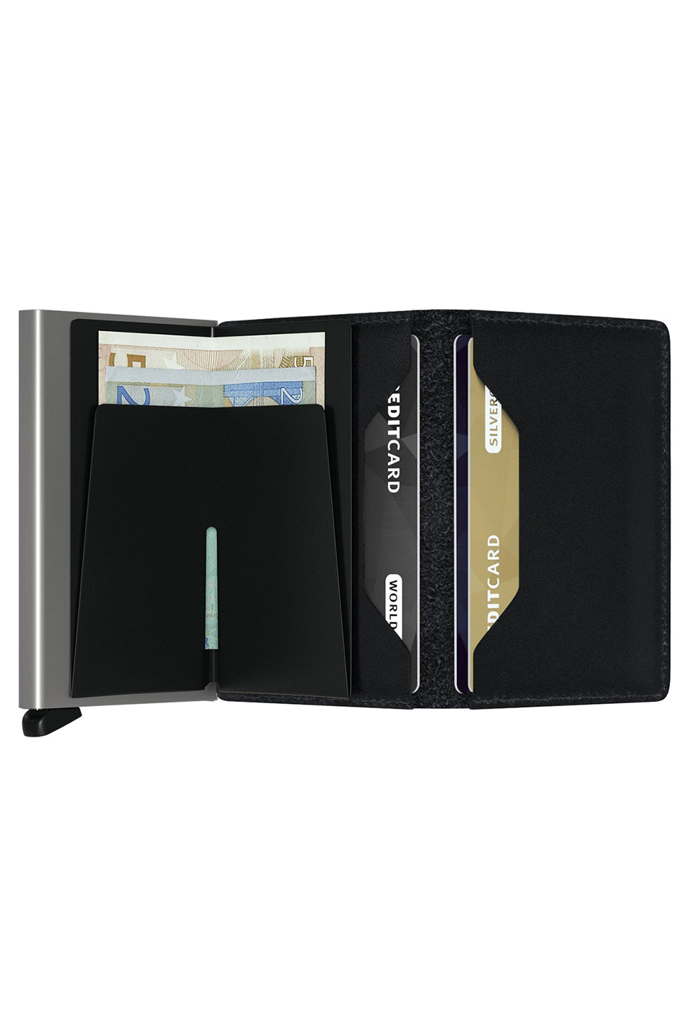 Slimwallet - Original Black-SECRID WALLET-Over the Rainbow