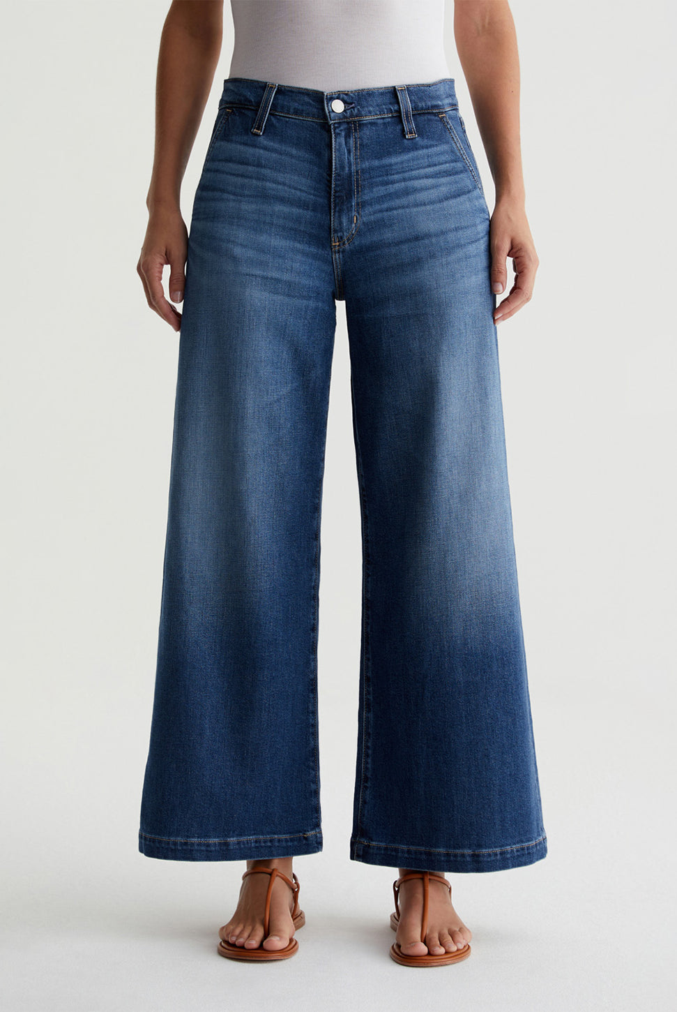 Stella Palazzo Jean - Indigo Shade-AG Jeans-Over the Rainbow