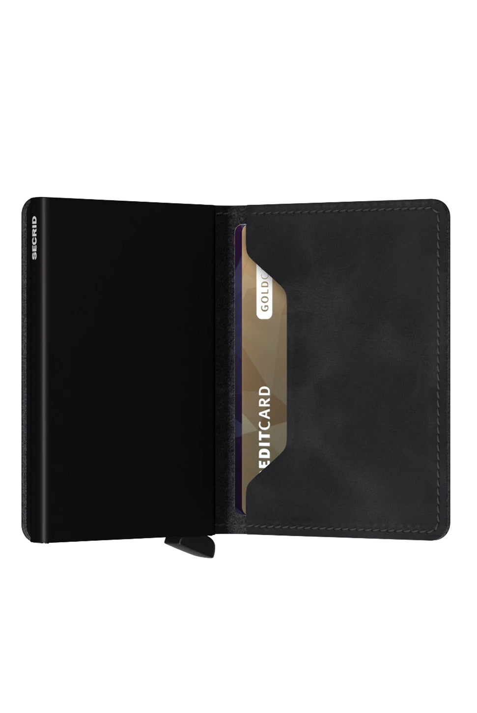 Slimwallet - Vintage Black-SECRID WALLET-Over the Rainbow
