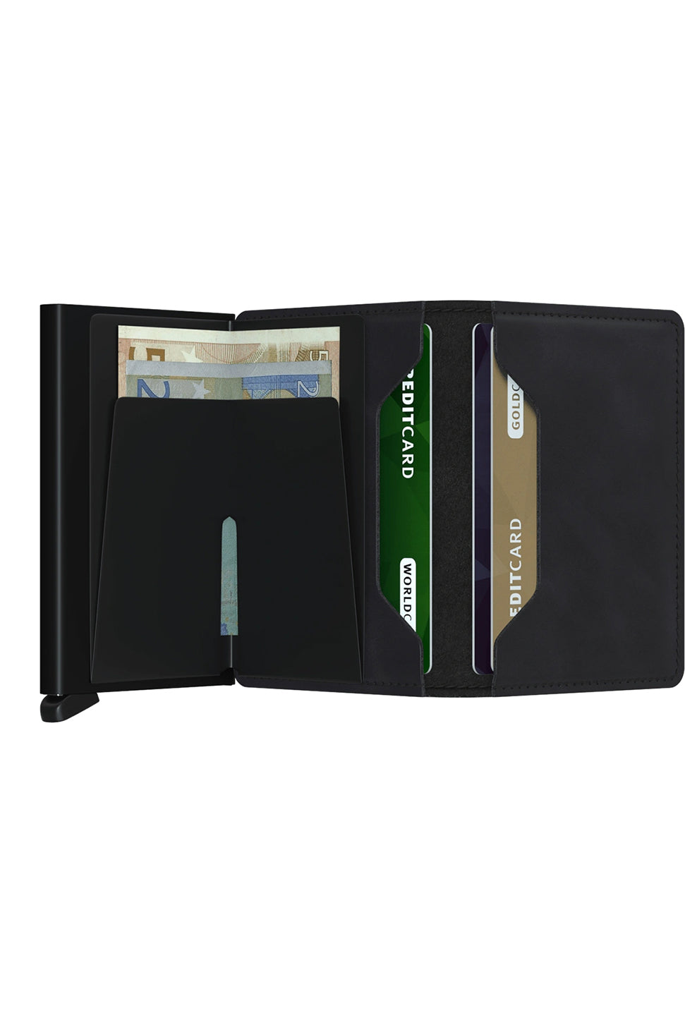 Slimwallet - Vintage Black-SECRID WALLET-Over the Rainbow