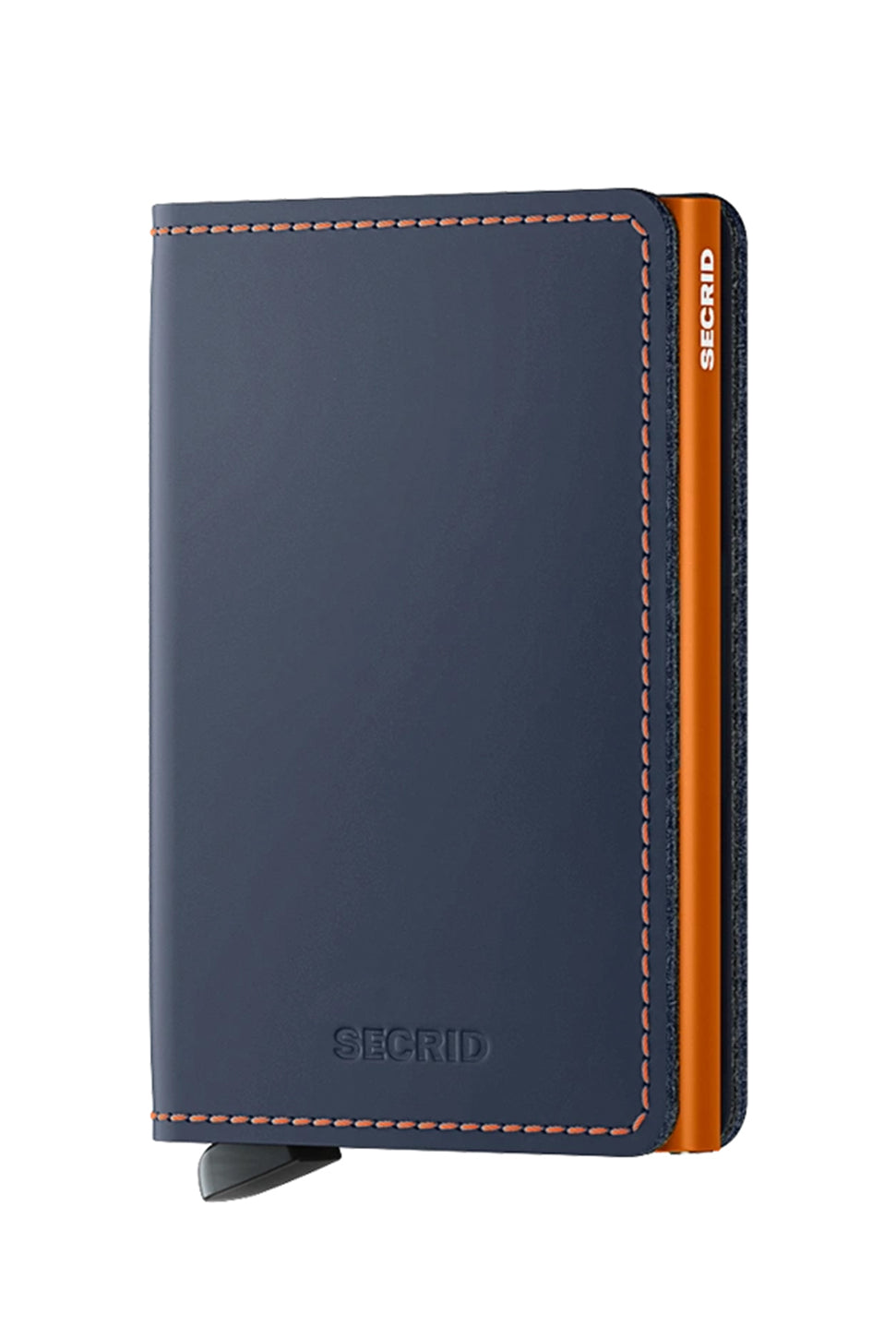 Slimwallet - Matte Night Blue & Orange-SECRID WALLET-Over the Rainbow
