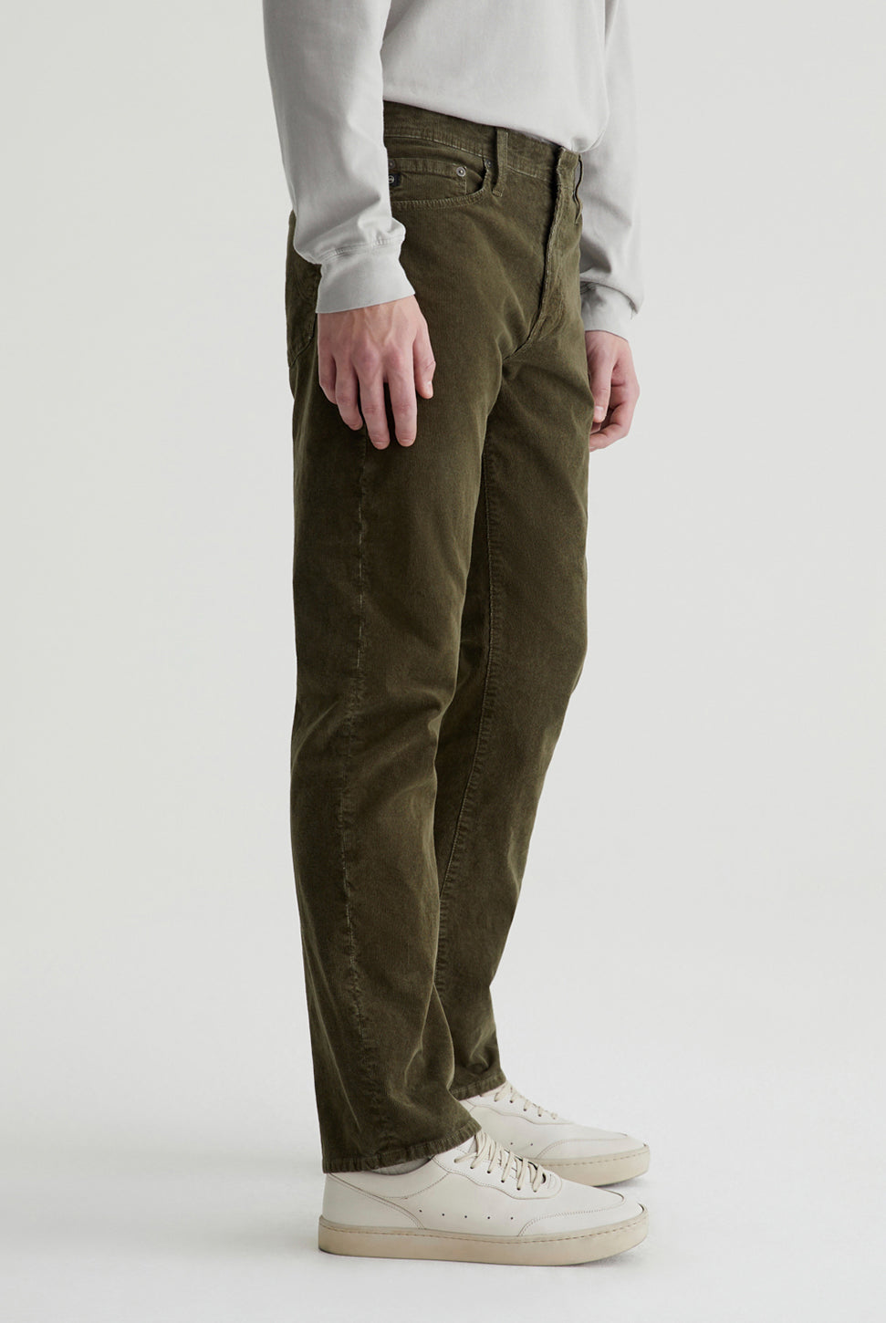 Tellis Modern Corduroy Pant - Sulfur Dried Cedar-AG Jeans-Over the Rainbow