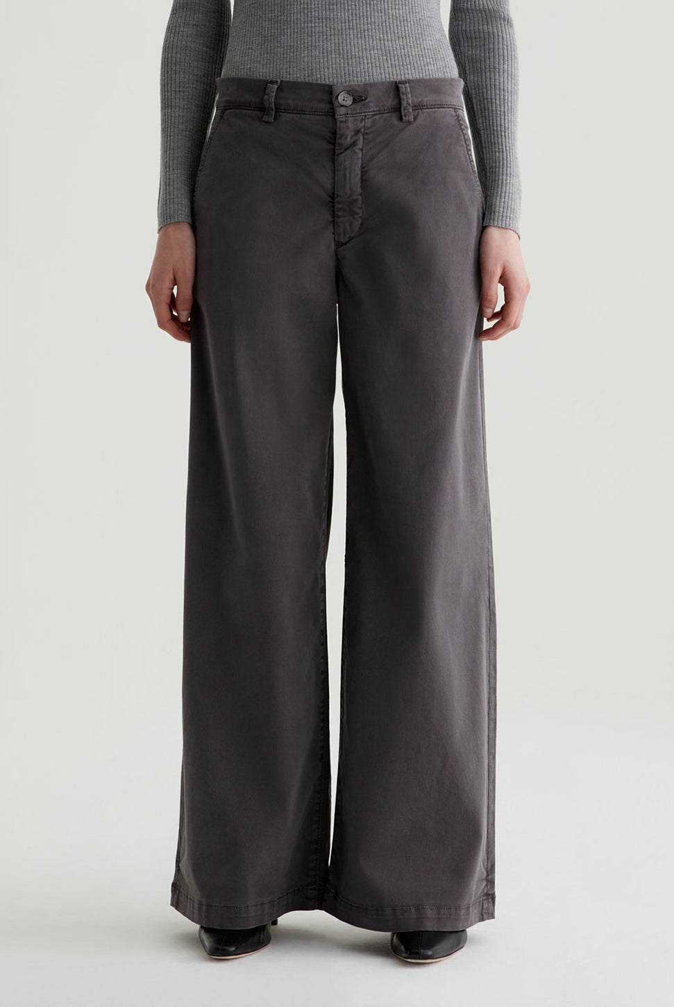 Caden Straight Trouser - Sulfur Misty Grey-AG Jeans-Over the Rainbow