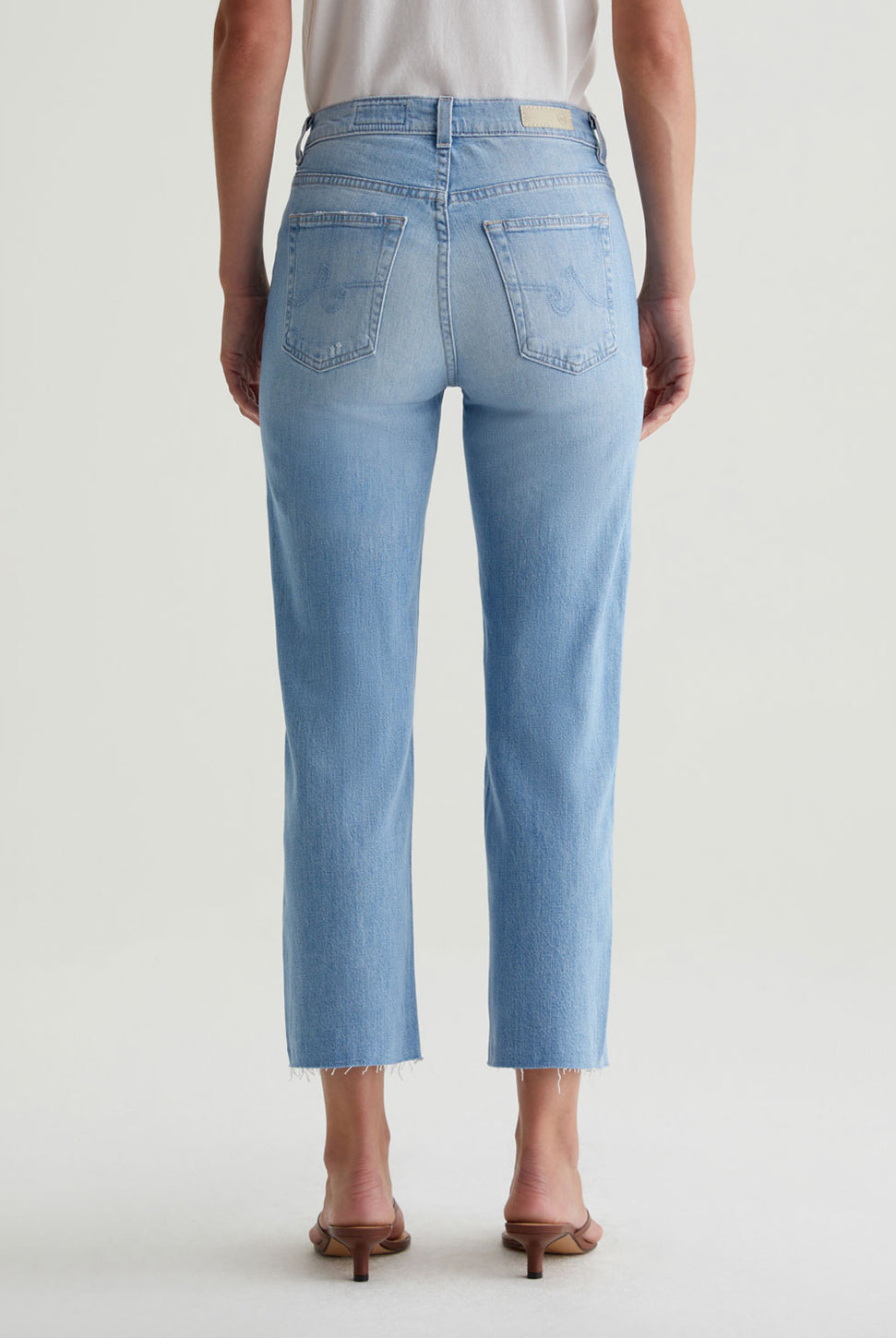 Brinley Mid Rise Straight Crop Jean - Dana Point-AG Jeans-Over the Rainbow