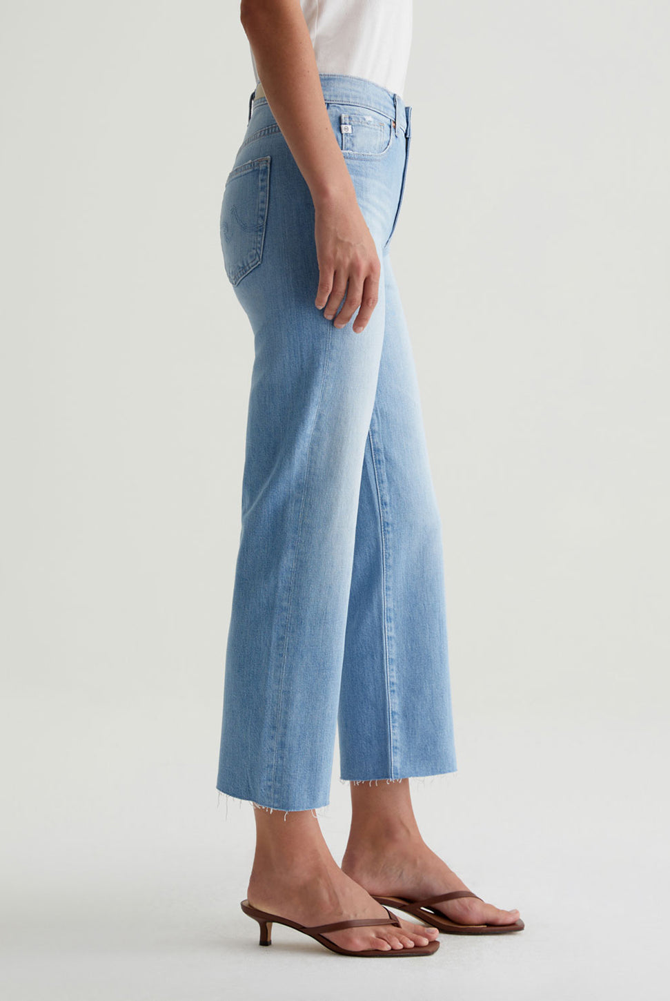 Brinley Mid Rise Straight Crop Jean - Dana Point-AG Jeans-Over the Rainbow