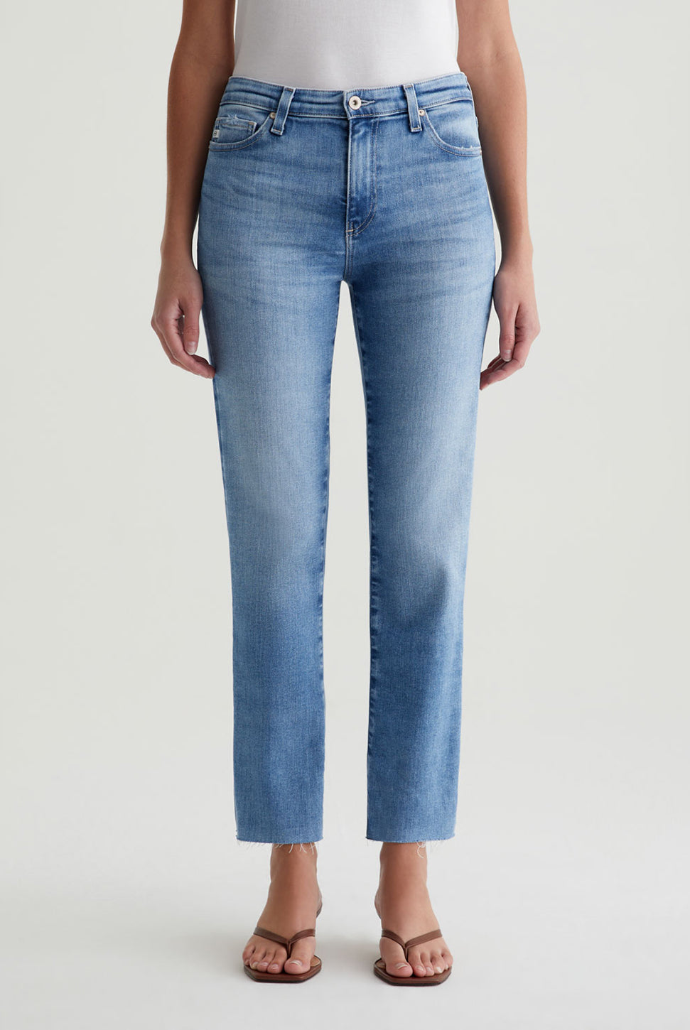 Mari Mid Rise Crop Jean - Central Coast-AG Jeans-Over the Rainbow