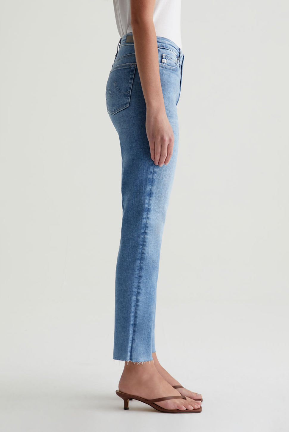 Mari Mid Rise Crop Jean - Central Coast-AG Jeans-Over the Rainbow