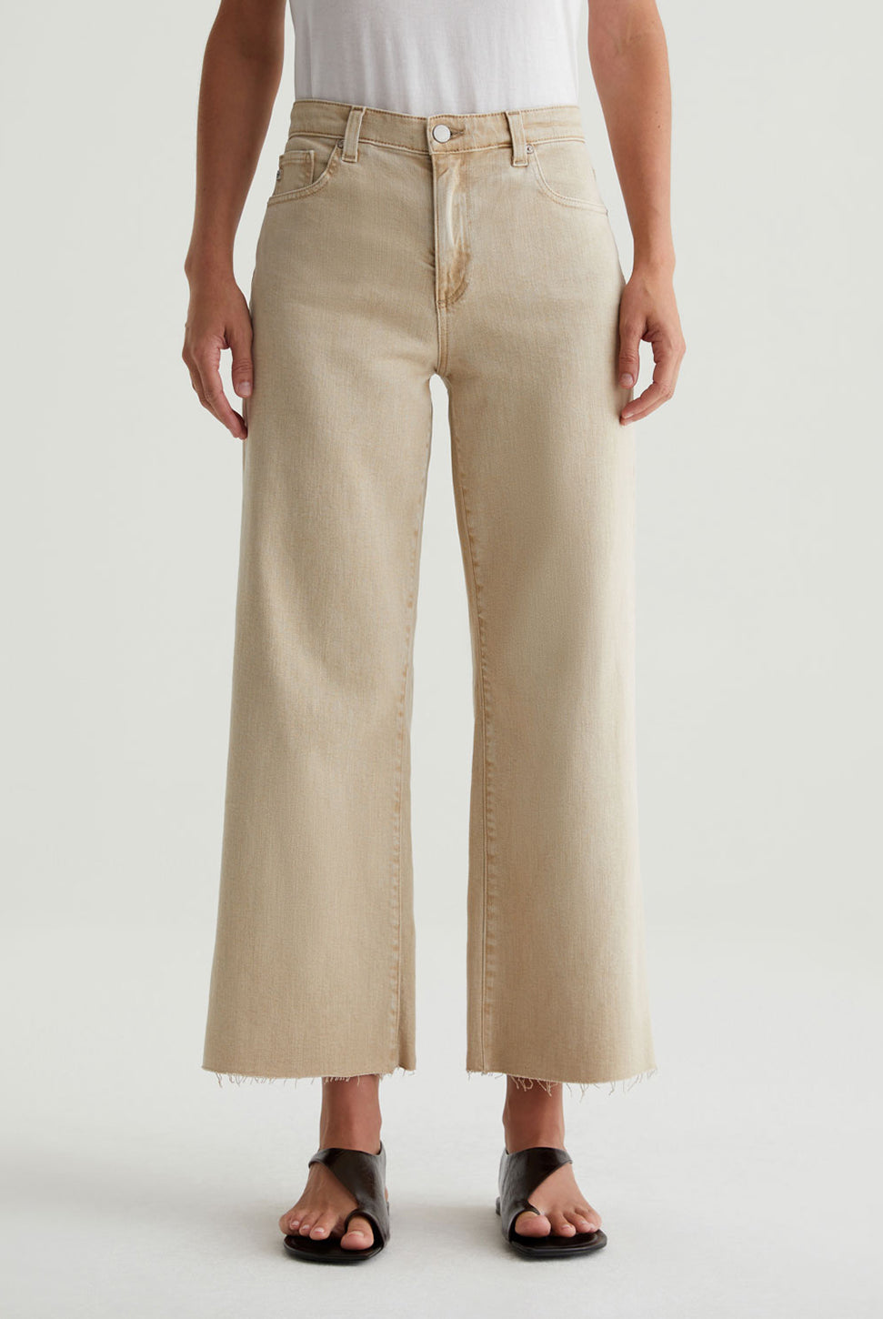 Saige Wide Crop Jean - Sulfur Pumice-AG Jeans-Over the Rainbow
