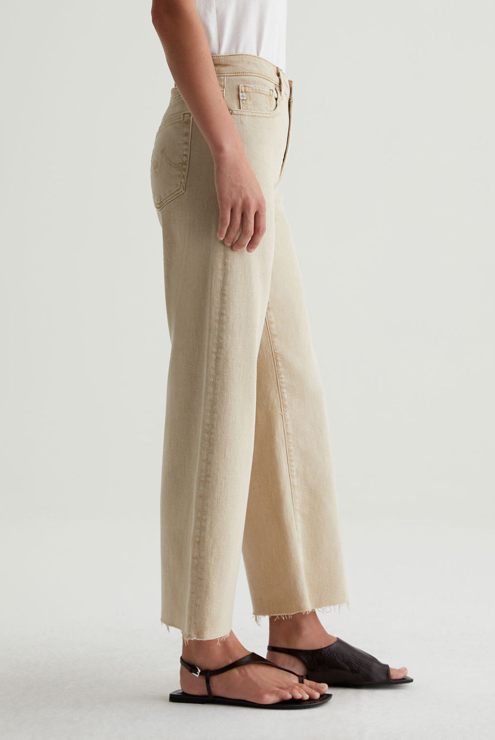 Saige Wide Crop Jean - Sulfur Pumice-AG Jeans-Over the Rainbow