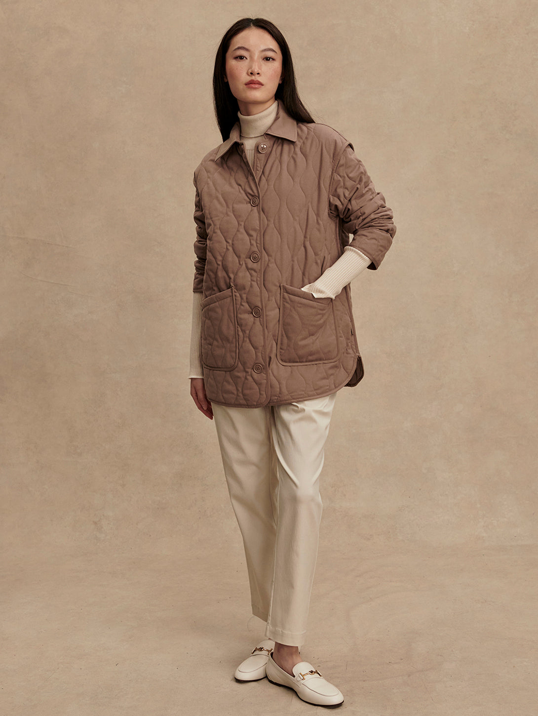 Wilson Relaxed Jacket - Ash Taupe-VARLEY-Over the Rainbow