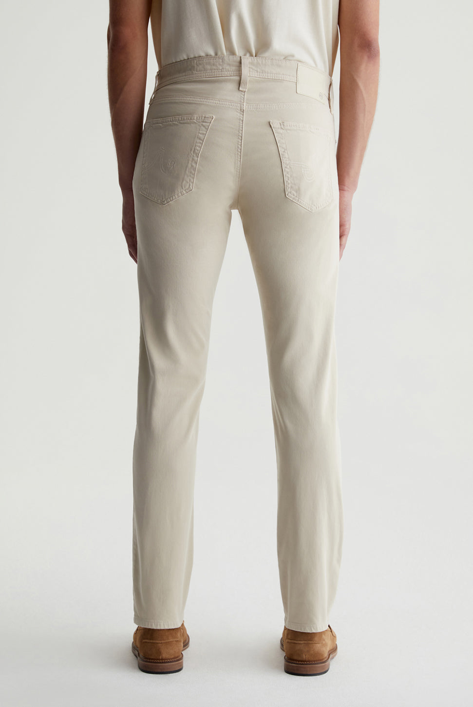 Tellis Modern Slim Pant - Natural Ivory-AG Jeans-Over the Rainbow