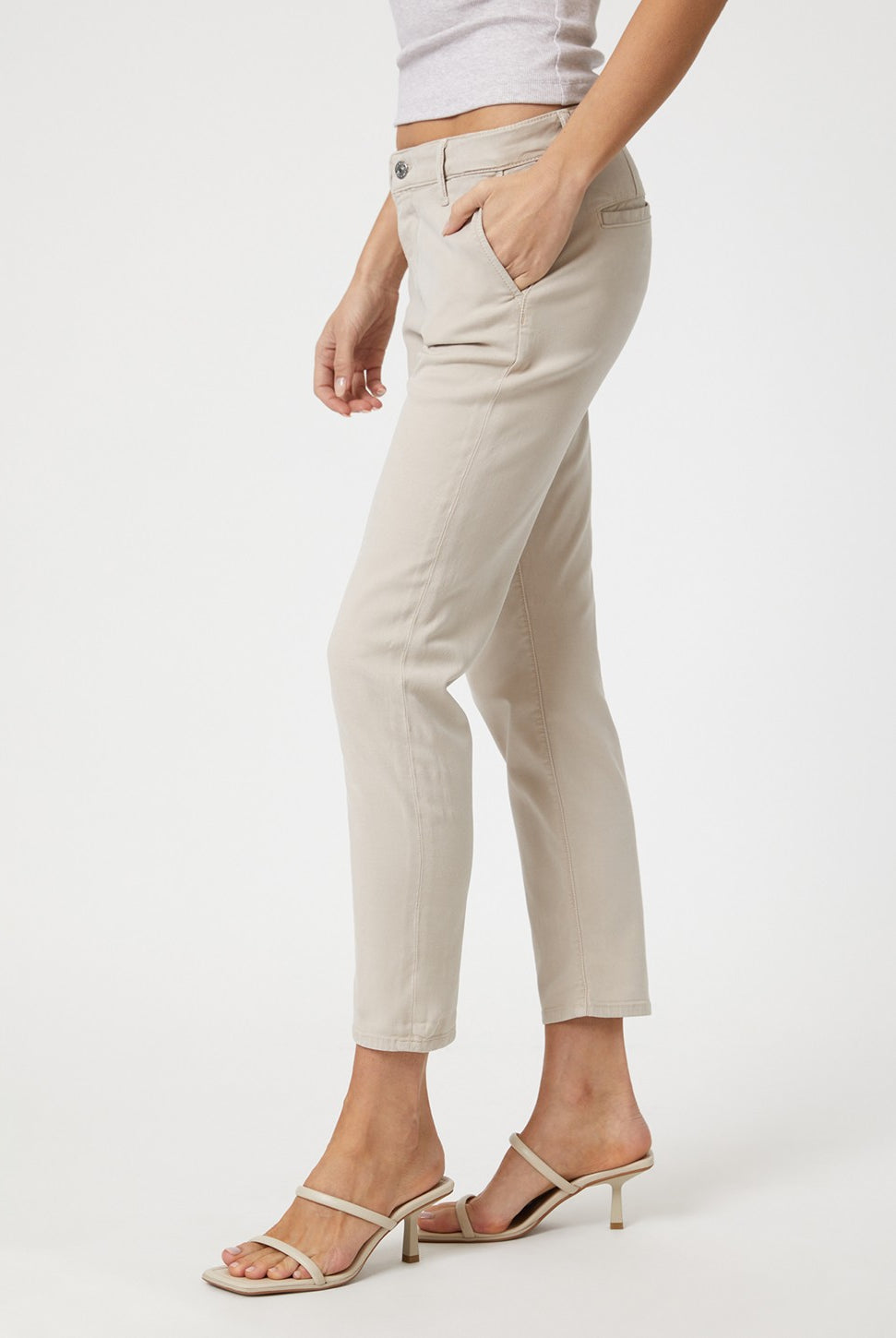 Brooke Pant - Silver Grey Luxe Twill-Mavi-Over the Rainbow