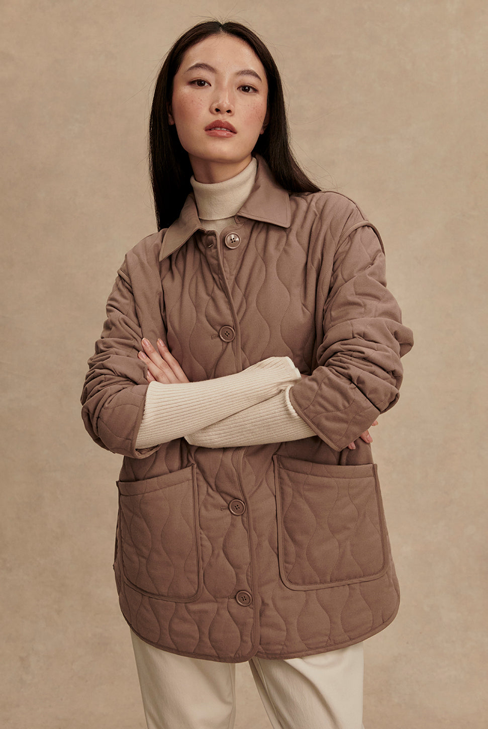 Wilson Relaxed Jacket - Ash Taupe-VARLEY-Over the Rainbow