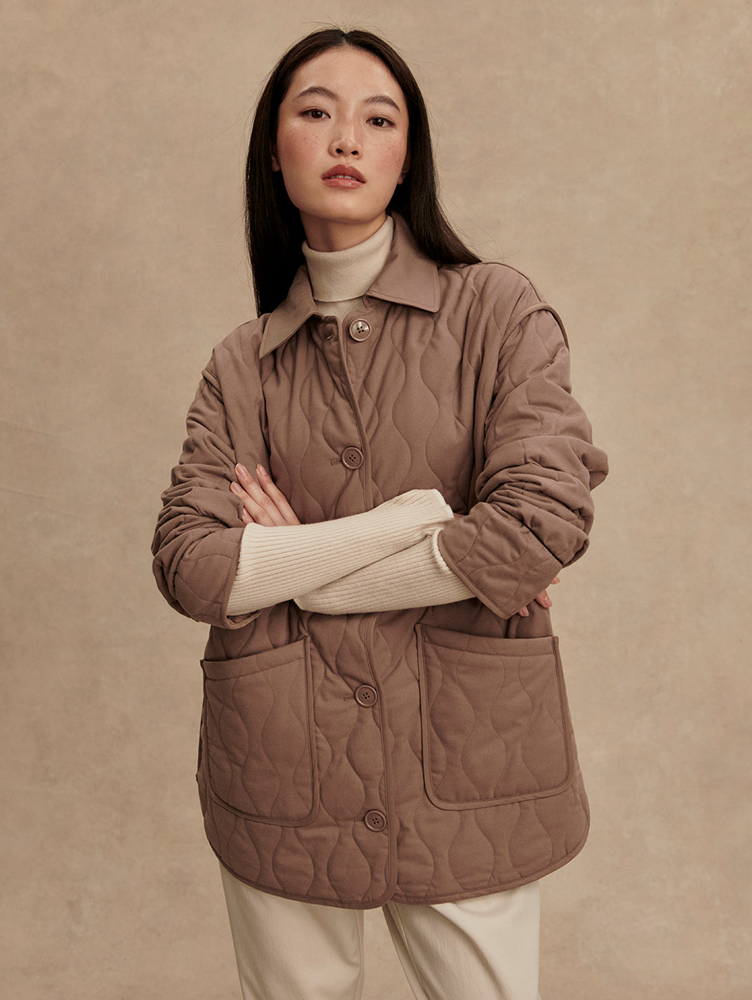 Wilson Relaxed Jacket - Ash Taupe-VARLEY-Over the Rainbow