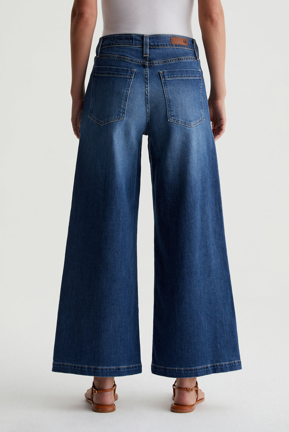 Stella Palazzo Jean - Indigo Shade-AG Jeans-Over the Rainbow