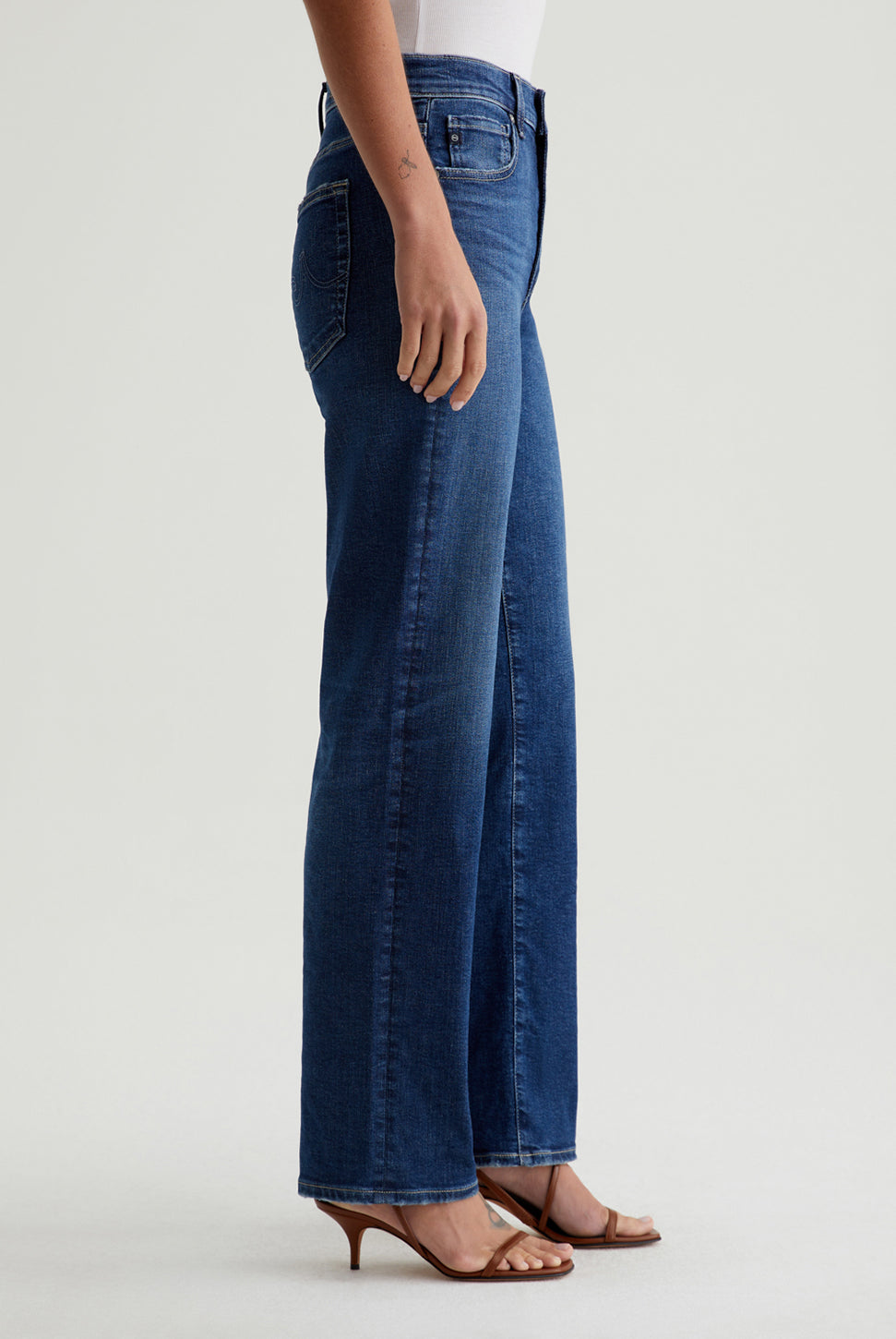 Brinley Mid Rise Straight Jean - Poetic-AG Jeans-Over the Rainbow