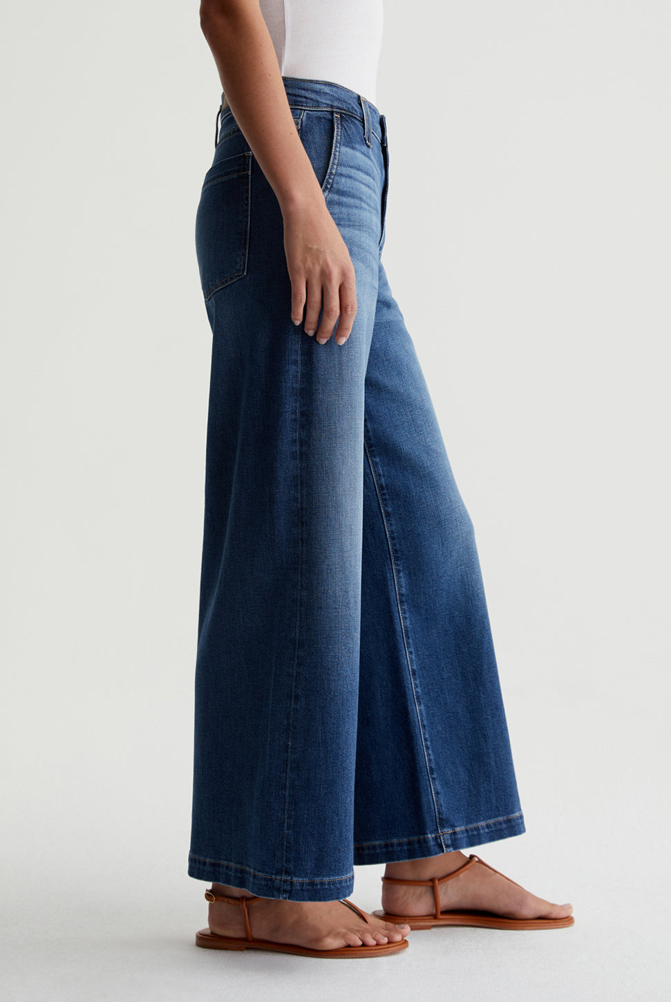Stella Palazzo Jean - Indigo Shade-AG Jeans-Over the Rainbow