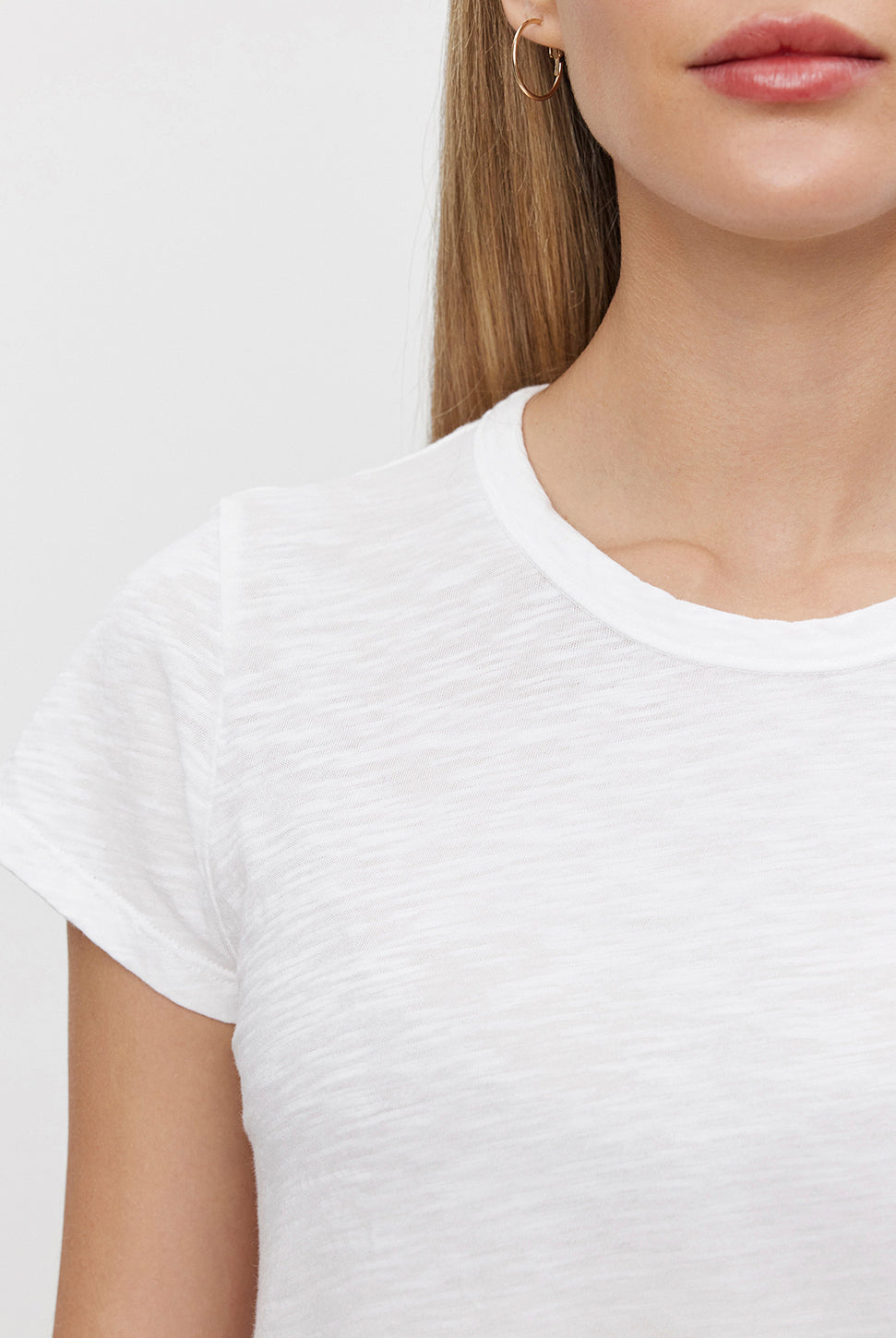 Marie Round Neck Short Sleeve-Velvet-Over the Rainbow