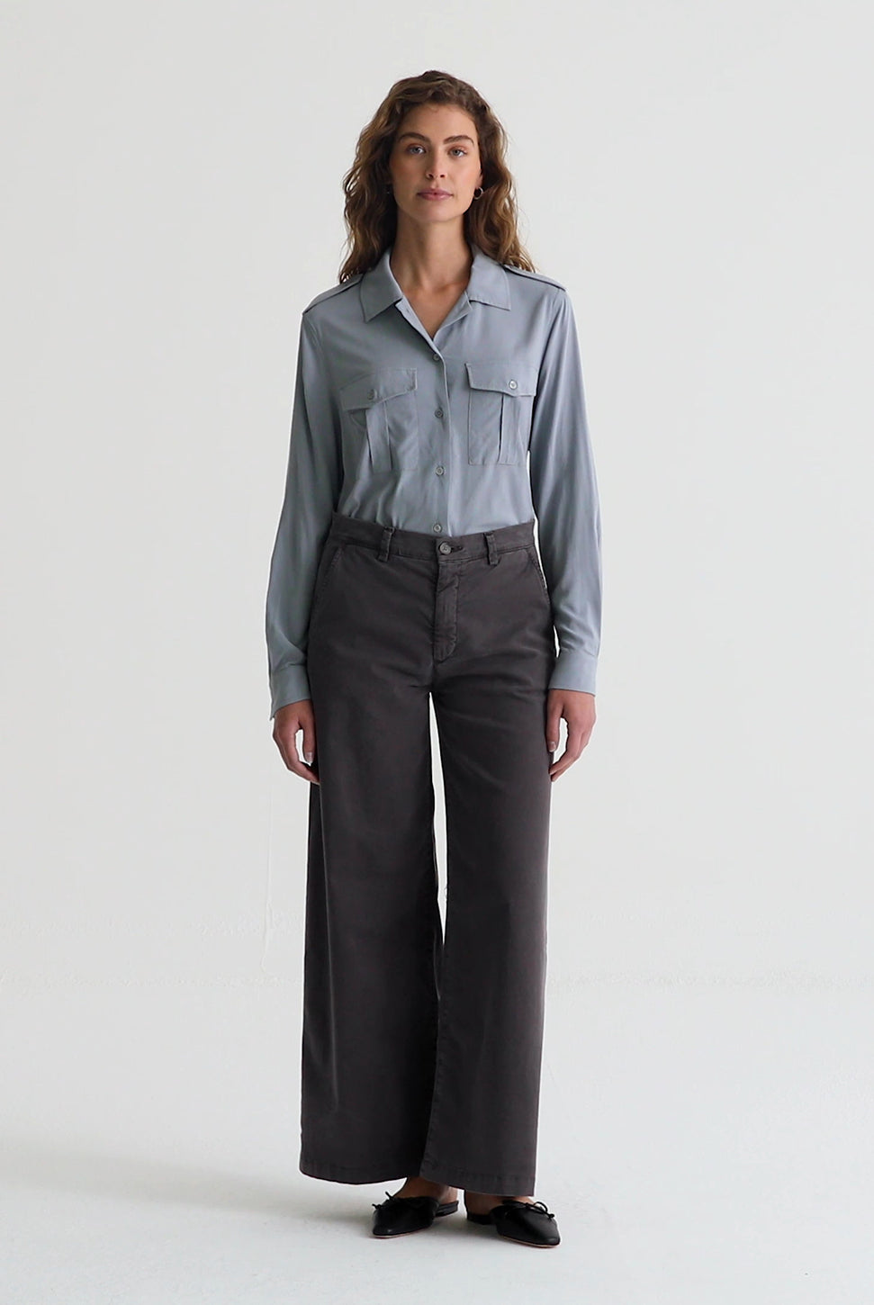 Caden Straight Trouser - Sulfur Misty Grey-AG Jeans-Over the Rainbow