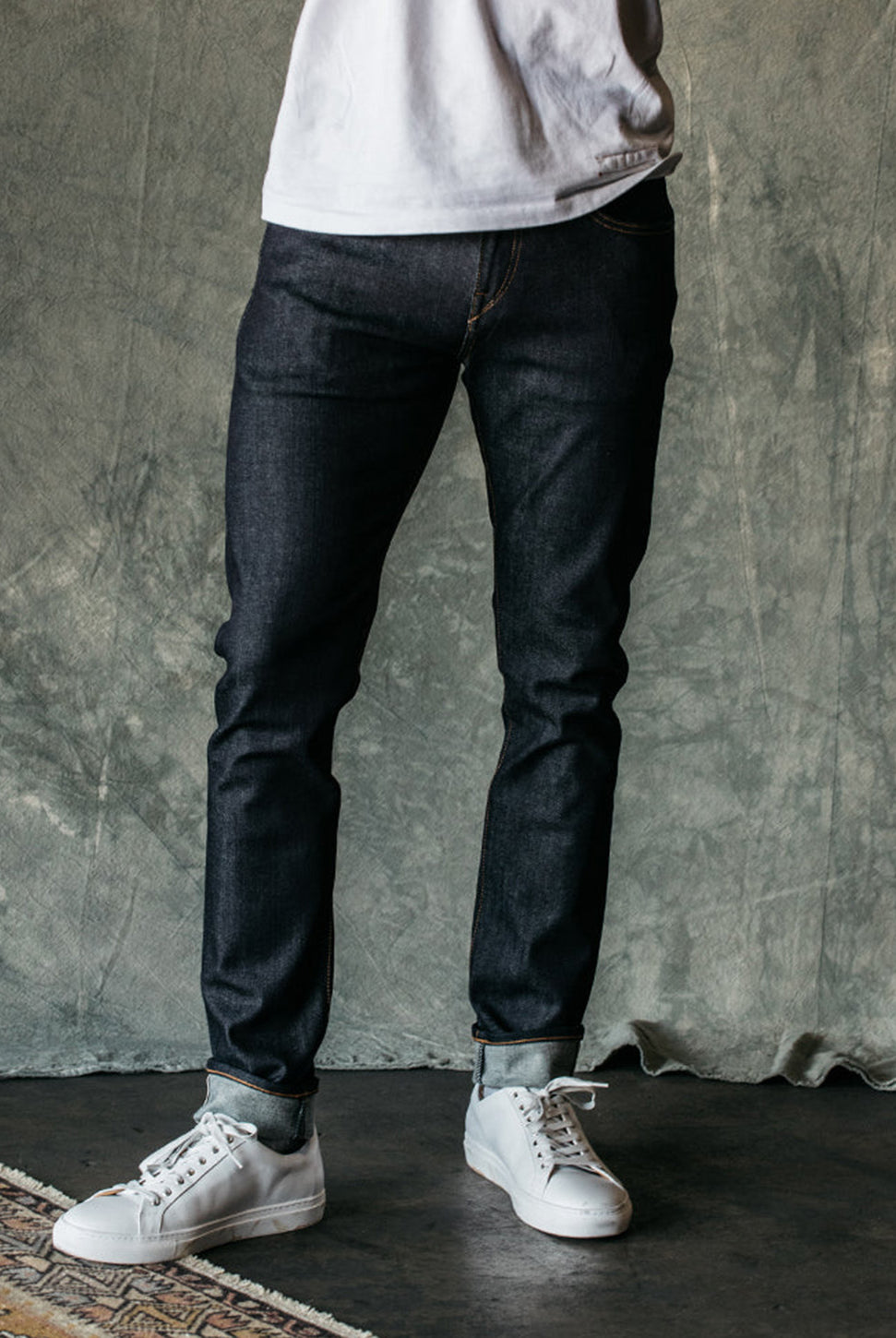 The Scissors Slim Tapered Jean - Indigo Raw-HIROSHI KATO-Over the Rainbow