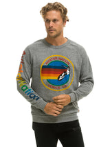 AN Logo Sweatshirt - Heather Grey-AVIATOR NATION-Over the Rainbow