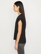 Le Mid Rise V Neck T-Shirt-FRAME-Over the Rainbow