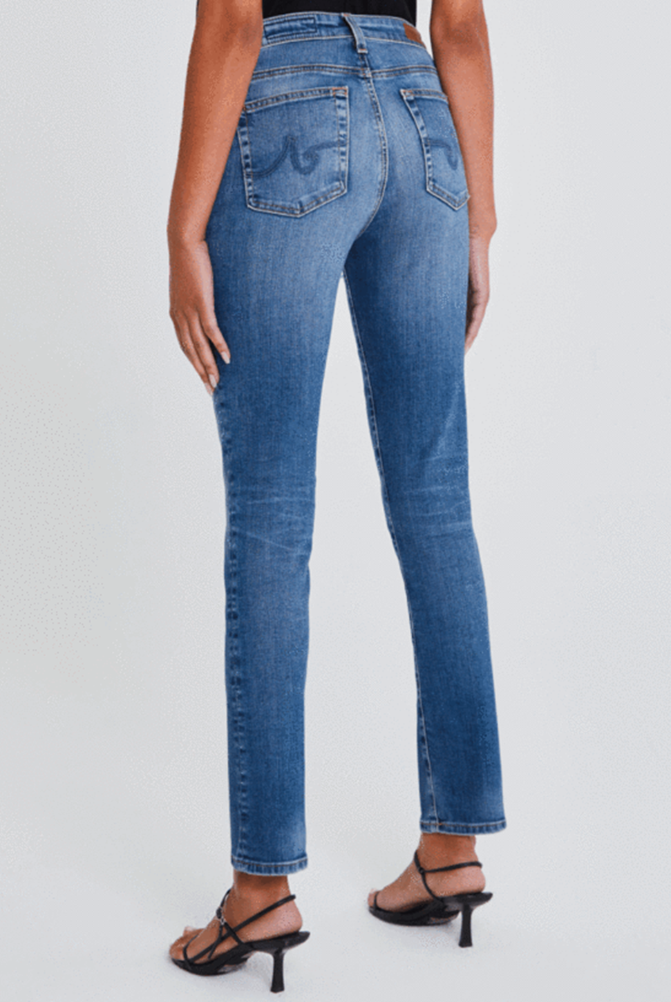 Mari Mid Rise Straight Jean - 15 Yr Shoreline-AG Jeans-Over the Rainbow