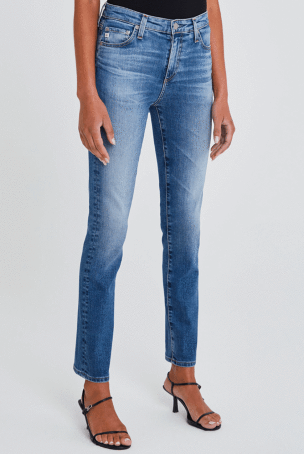 Mari Mid Rise Straight Jean - 15 Yr Shoreline-AG Jeans-Over the Rainbow