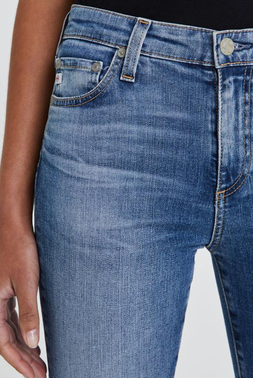 Mari Mid Rise Straight Jean - 15 Yr Shoreline-AG Jeans-Over the Rainbow