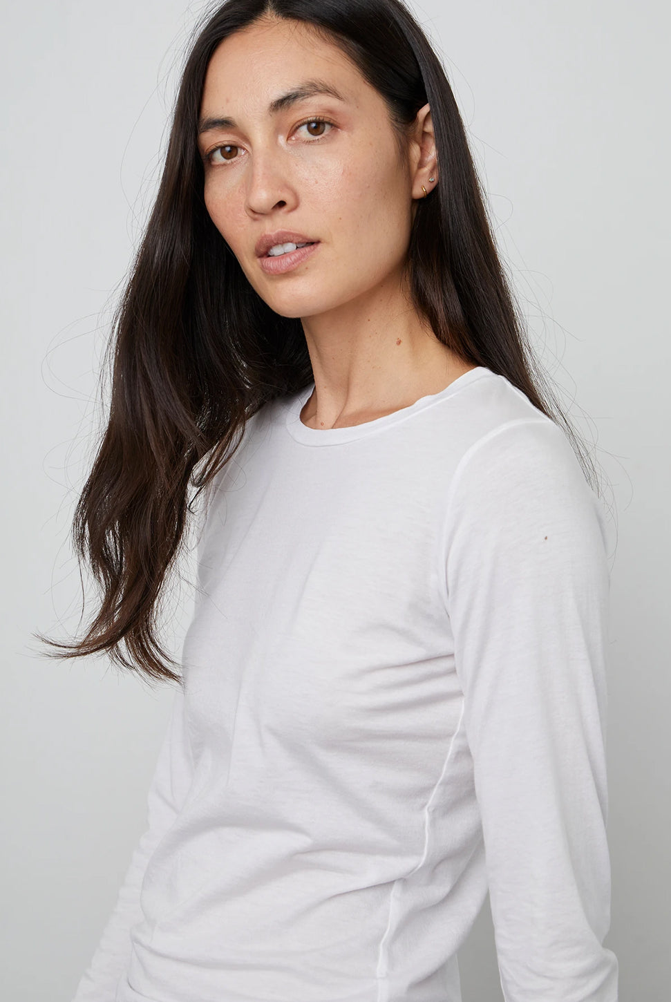 Zofina Crew Neck Long Sleeve T-Shirt-Velvet-Over the Rainbow