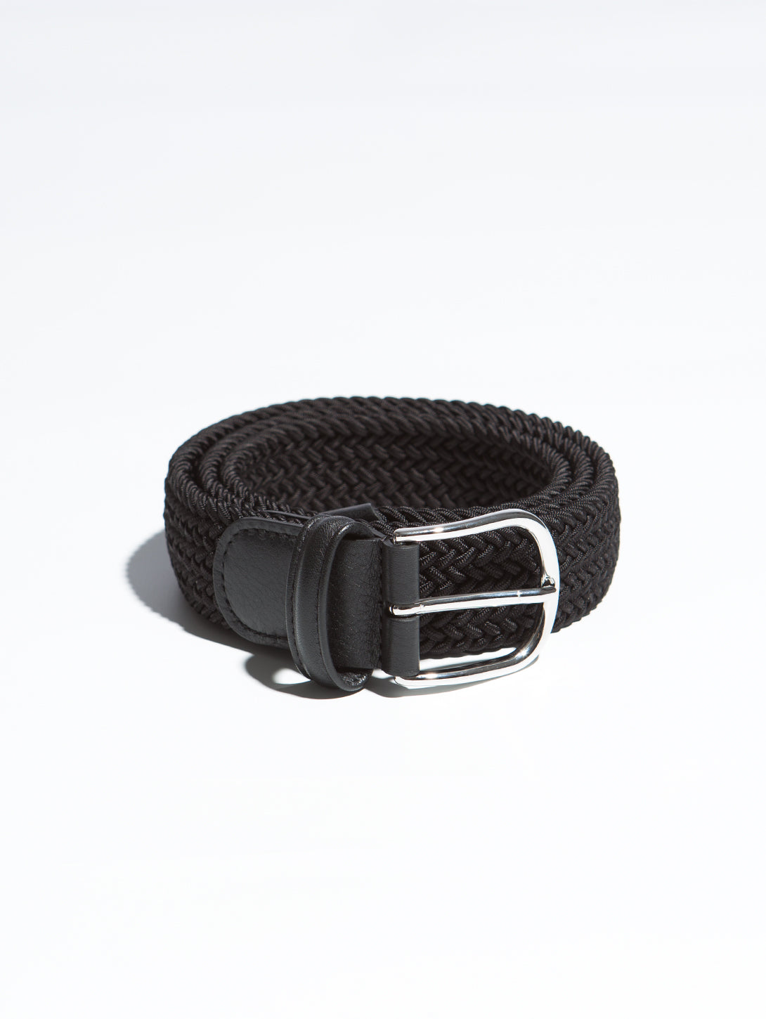 Belt, Bradley Black Elastic Woven Belt