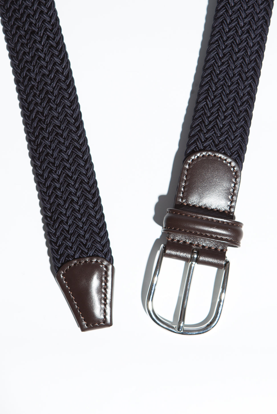 Stretch Woven Belt - Navy-Anderson's-Over the Rainbow