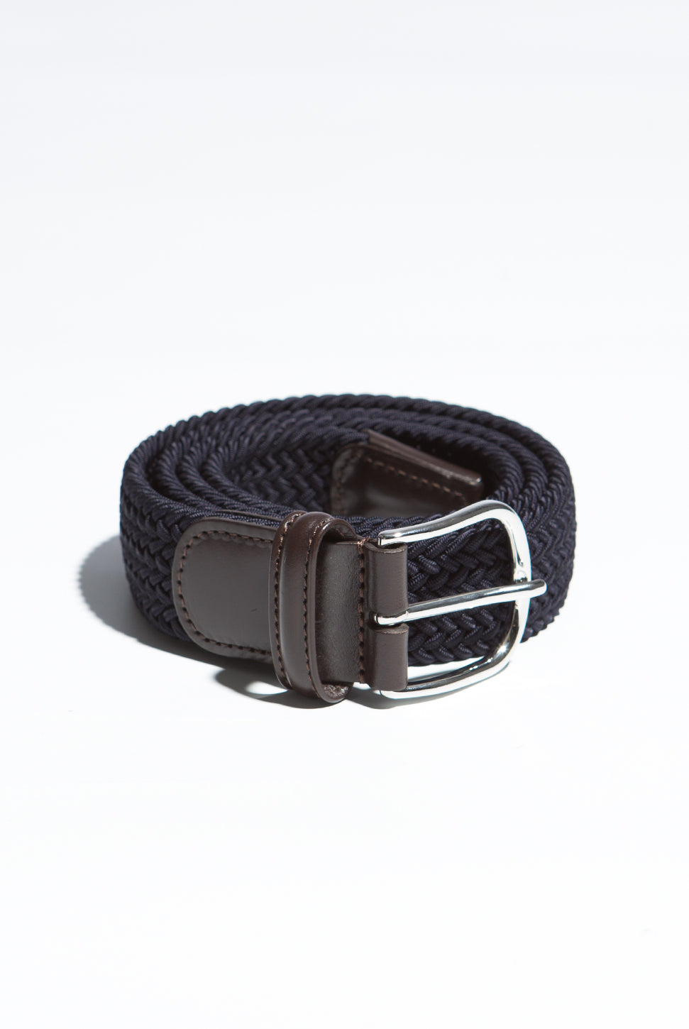 Stretch Woven Belt - Navy-Anderson's-Over the Rainbow