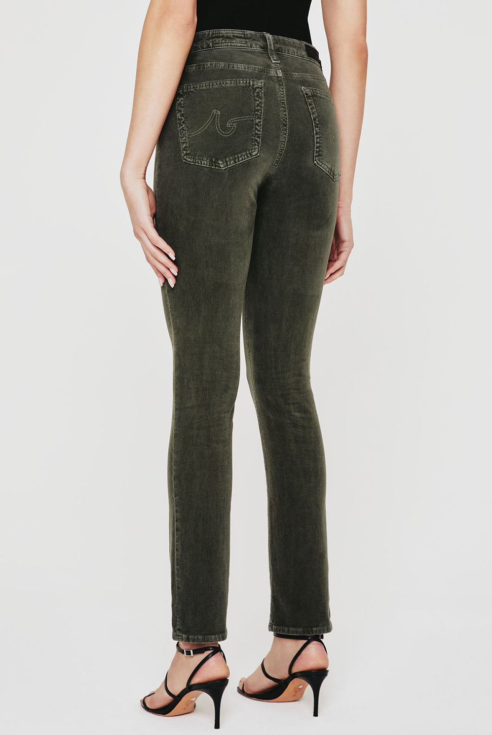 Mari Mid Rise Corduroy Pant-AG Jeans-Over the Rainbow