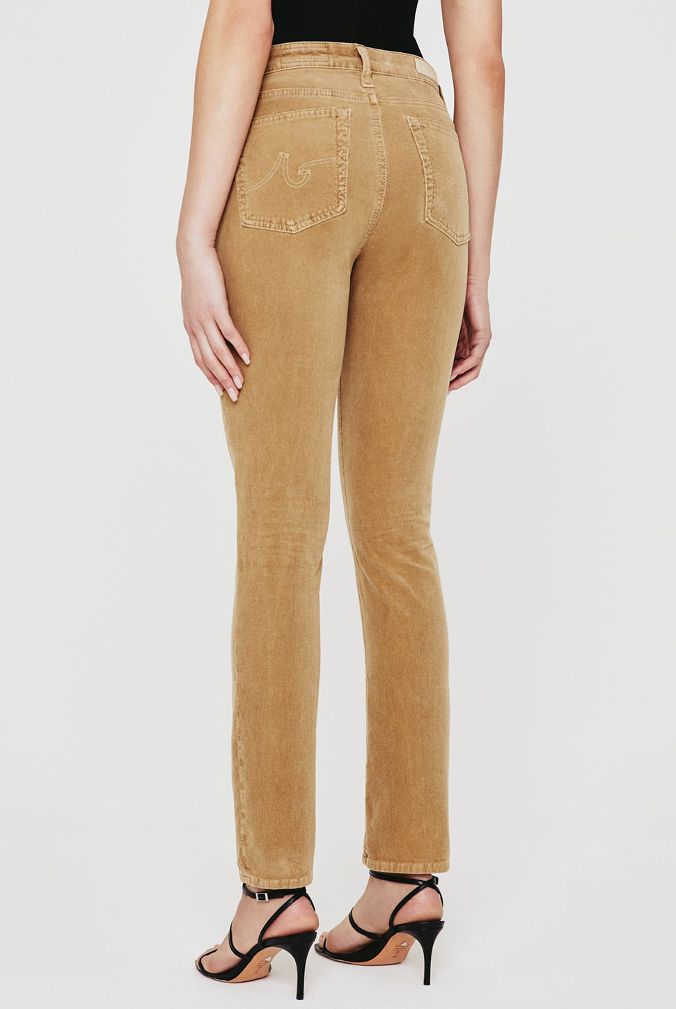 Mari Mid Rise Corduroy Pant-AG Jeans-Over the Rainbow