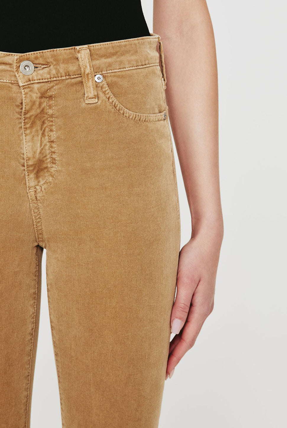 Mari Mid Rise Corduroy Pant-AG Jeans-Over the Rainbow