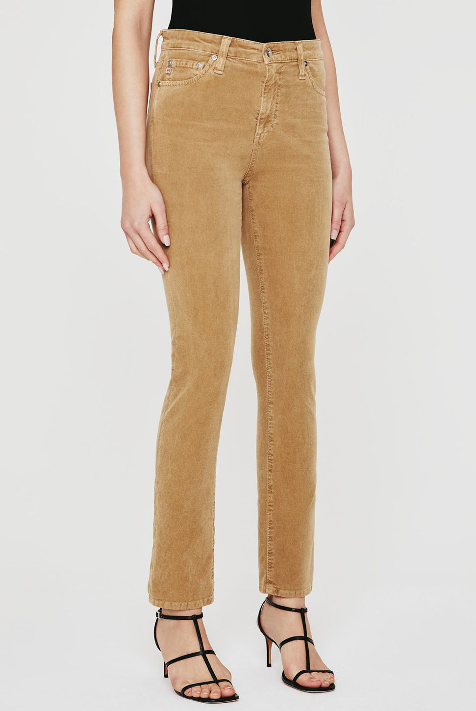 Mari Mid Rise Corduroy Pant-AG Jeans-Over the Rainbow