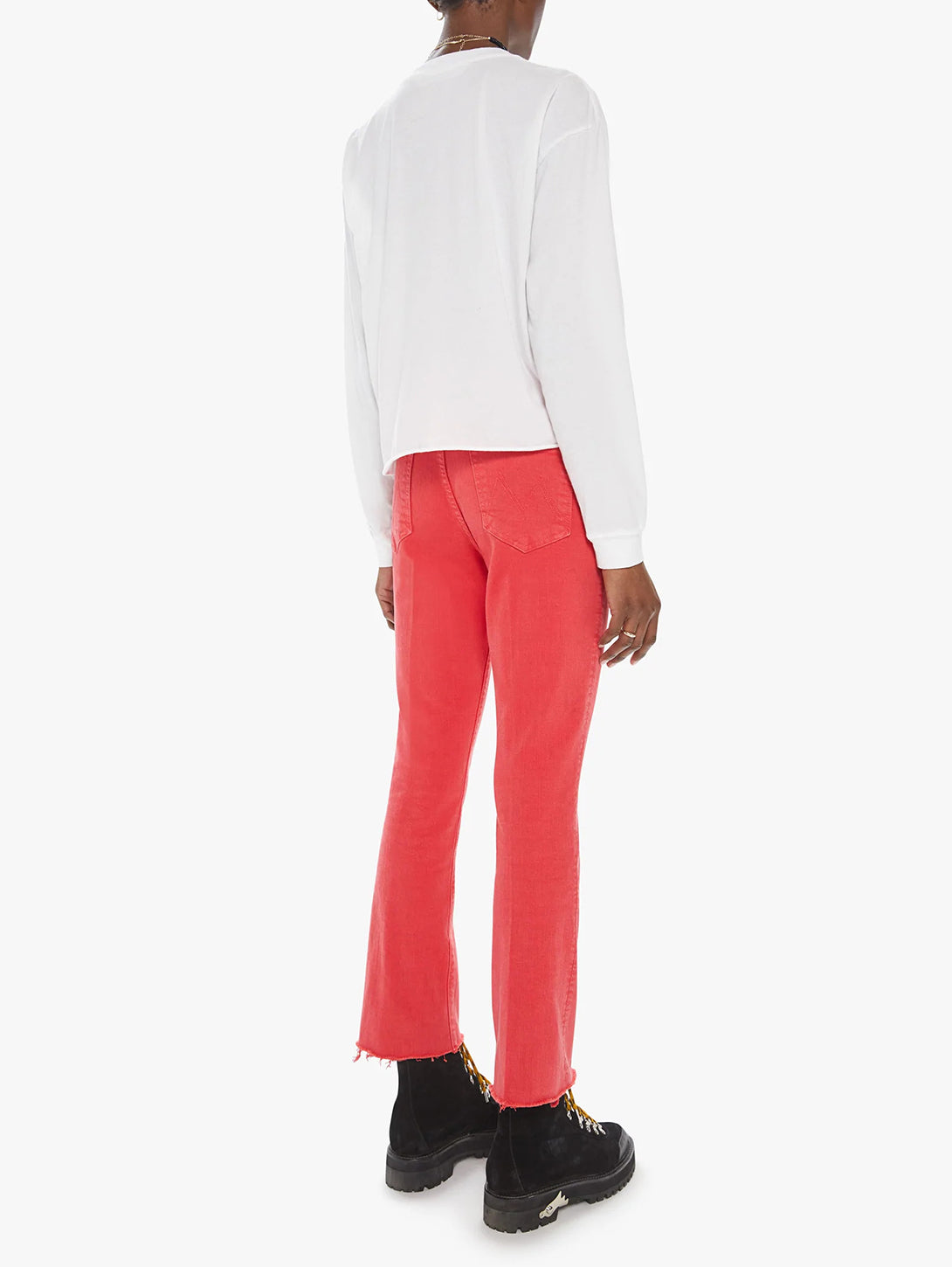 The Hustler Ankle Fray Bootcut Jean - Mars Red-Mother-Over the Rainbow
