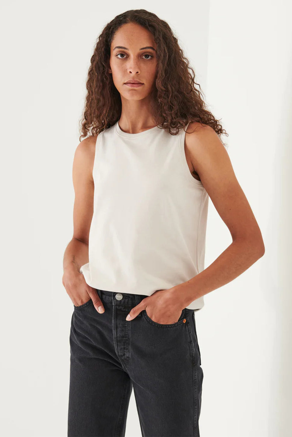 Boyfriend Tank Top-Patrick Assaraf-Over the Rainbow