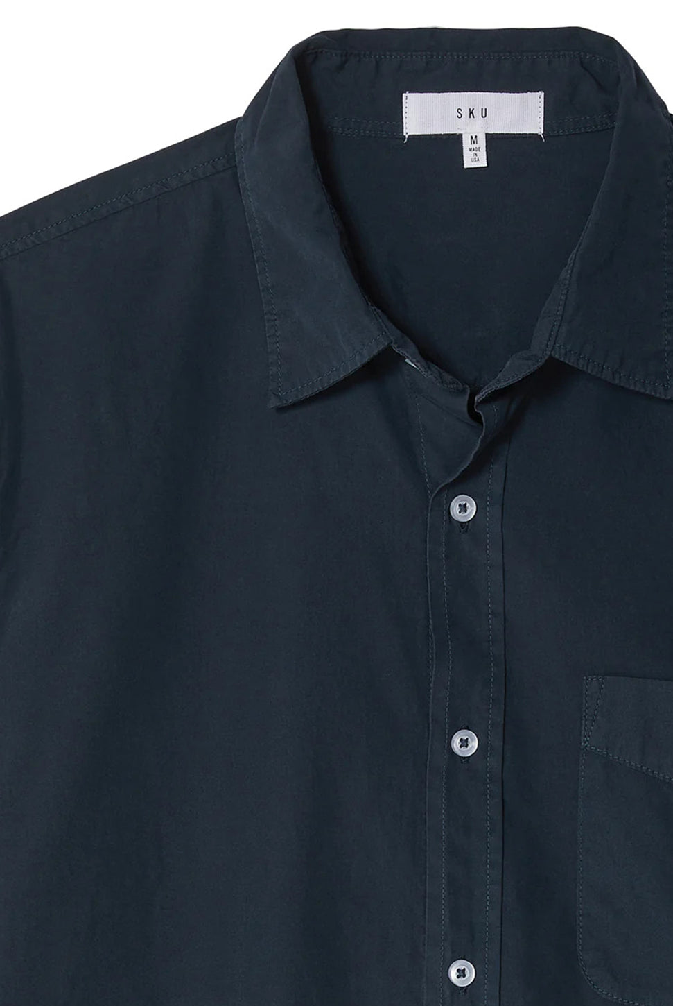 Poplin Standard Shirt - Navy-SAVE KHAKI-Over the Rainbow