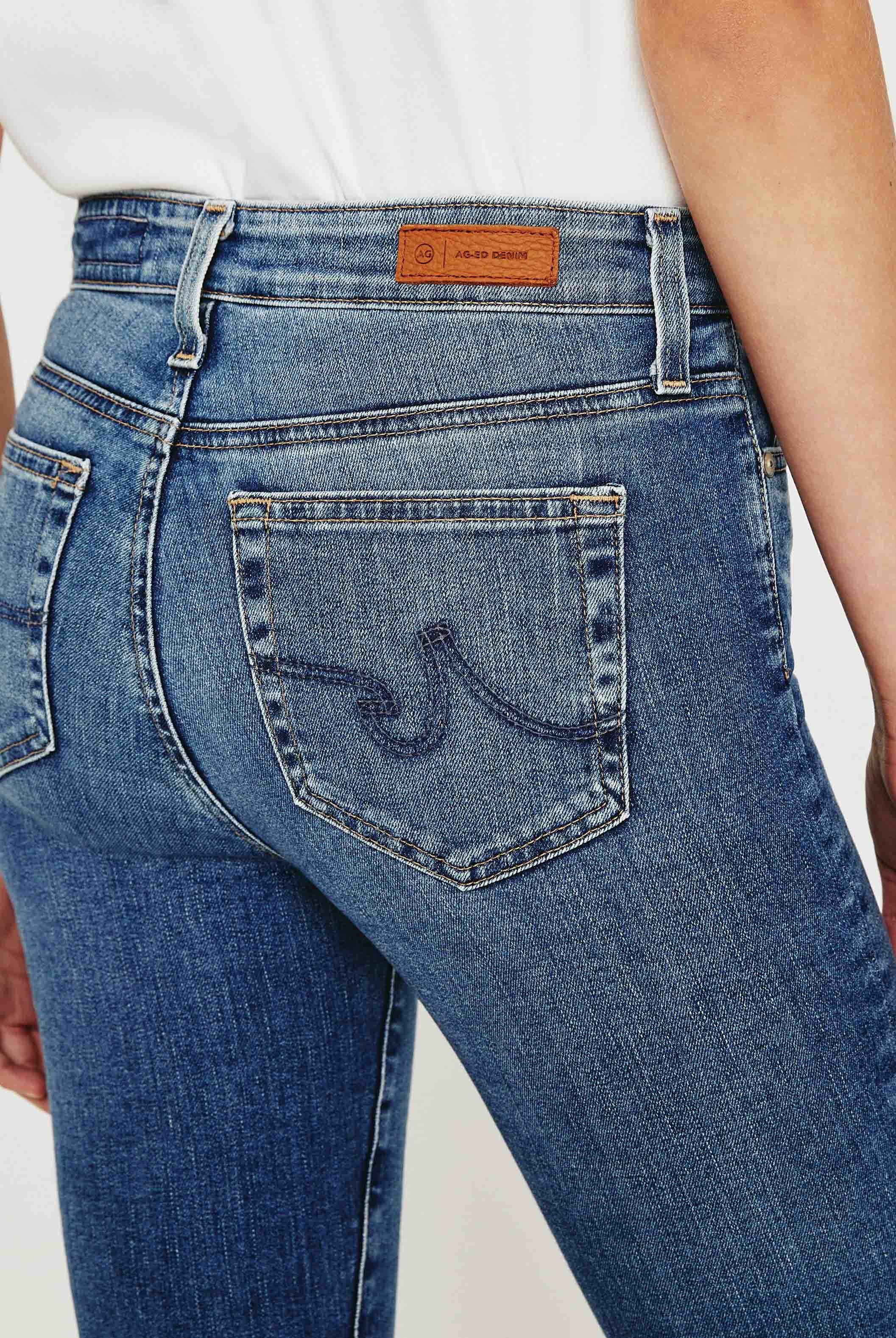 Mari Mid Rise Straight Jean - 15 Yr Shoreline-AG Jeans-Over the Rainbow
