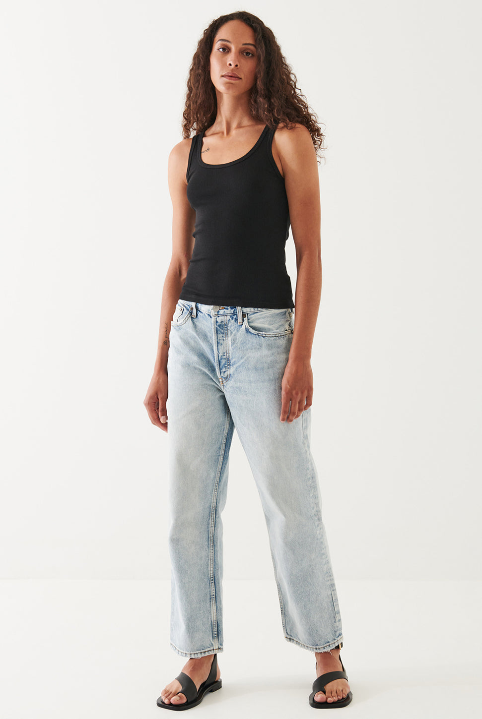 Rib Scoop Tank Top-Patrick Assaraf-Over the Rainbow