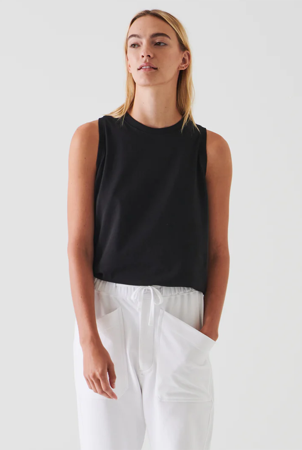 Boyfriend Tank Top-Patrick Assaraf-Over the Rainbow