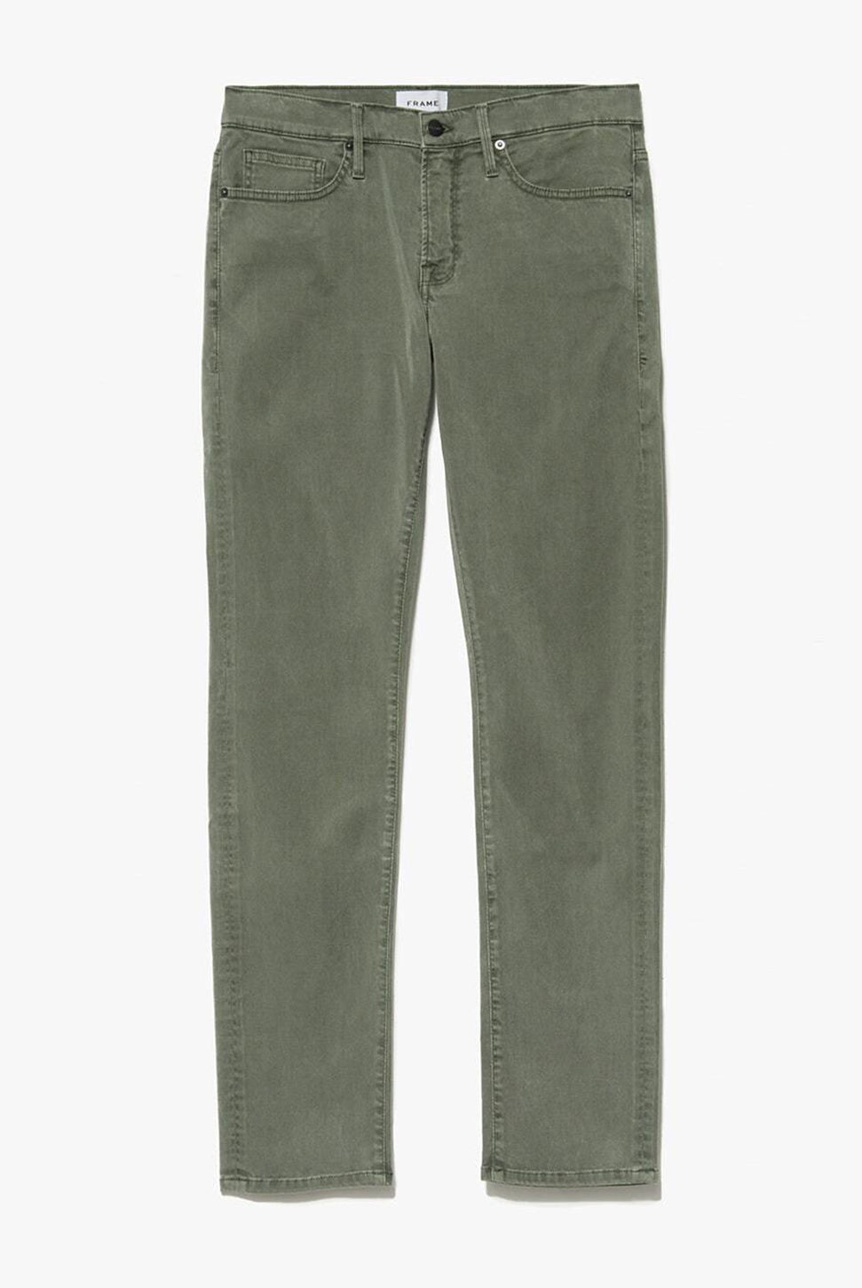 L'Homme Slim Pant - Washed Military-FRAME-Over the Rainbow