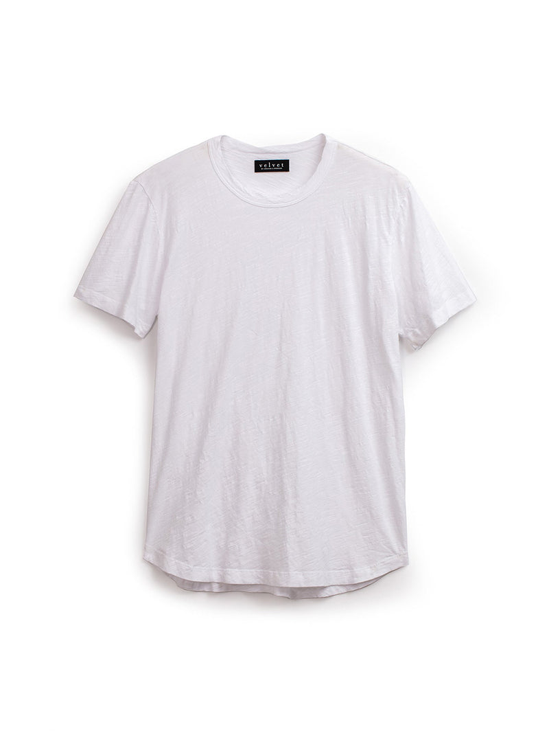 Amaro Slub T-shirt - White-Velvet-Over the Rainbow