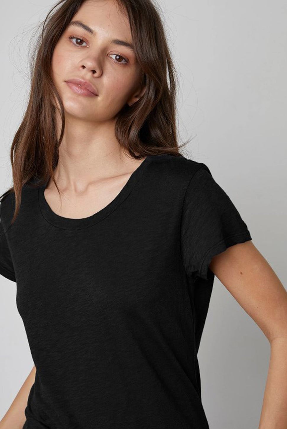 Odelia Short Sleeve Crew Tee-Velvet-Over the Rainbow