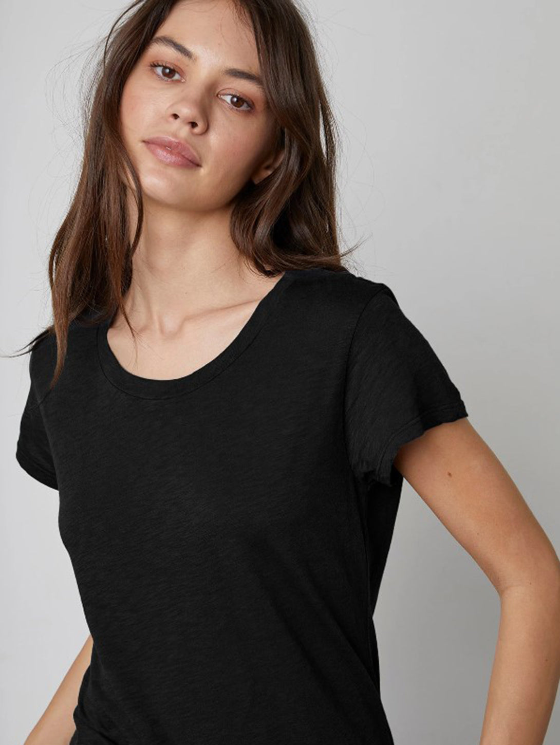 Odelia Short Sleeve Crew Tee-Velvet-Over the Rainbow