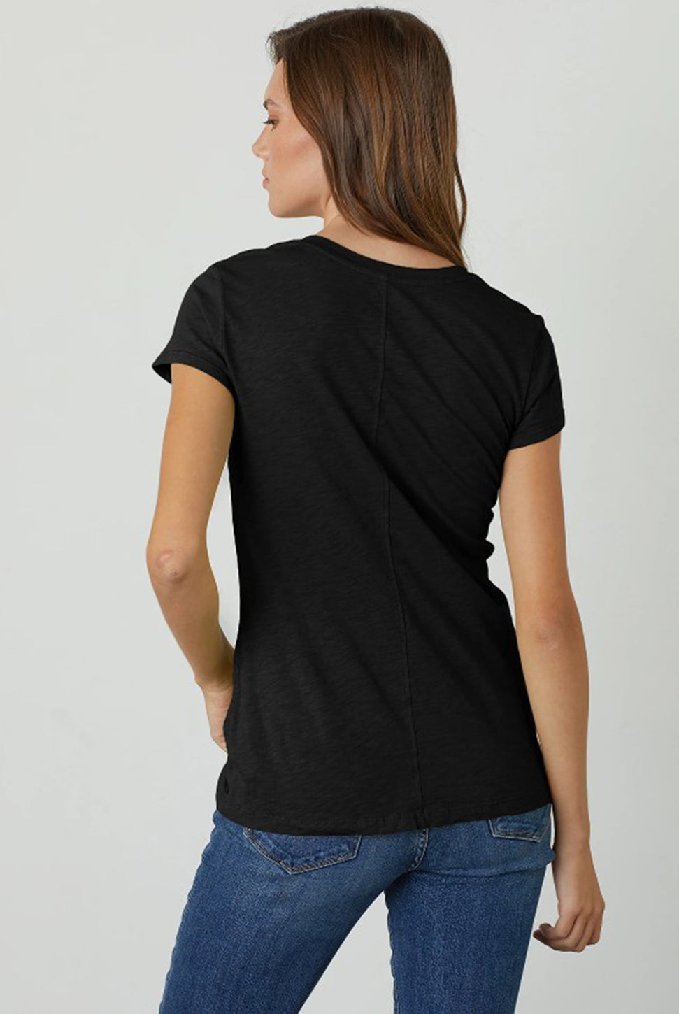 Odelia Short Sleeve Crew Tee-Velvet-Over the Rainbow