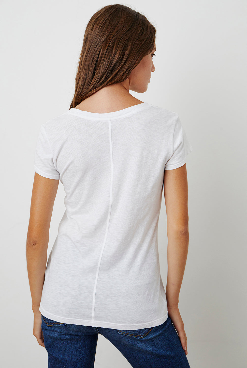 Odelia Short Sleeve Crew Tee-Velvet-Over the Rainbow