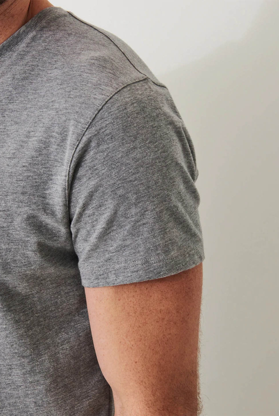 Iconic Pima Stretch V-Neck T-Shirt-Patrick Assaraf-Over the Rainbow